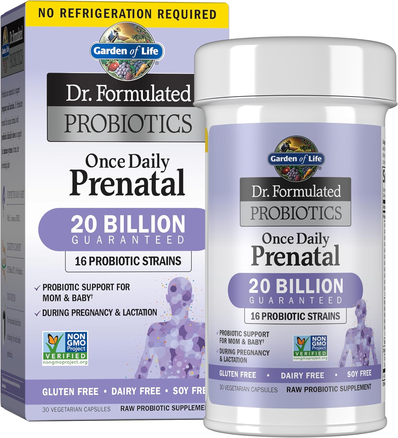 Garden of Life Dr Formulated Prenatal Probiotics, 20B, Shelf Stable, 30ct
