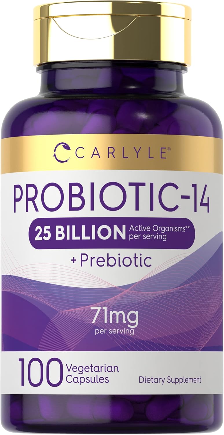 Carlyle Probiotics for Men and Women | 25 Billion CFU | with Prebiotics
