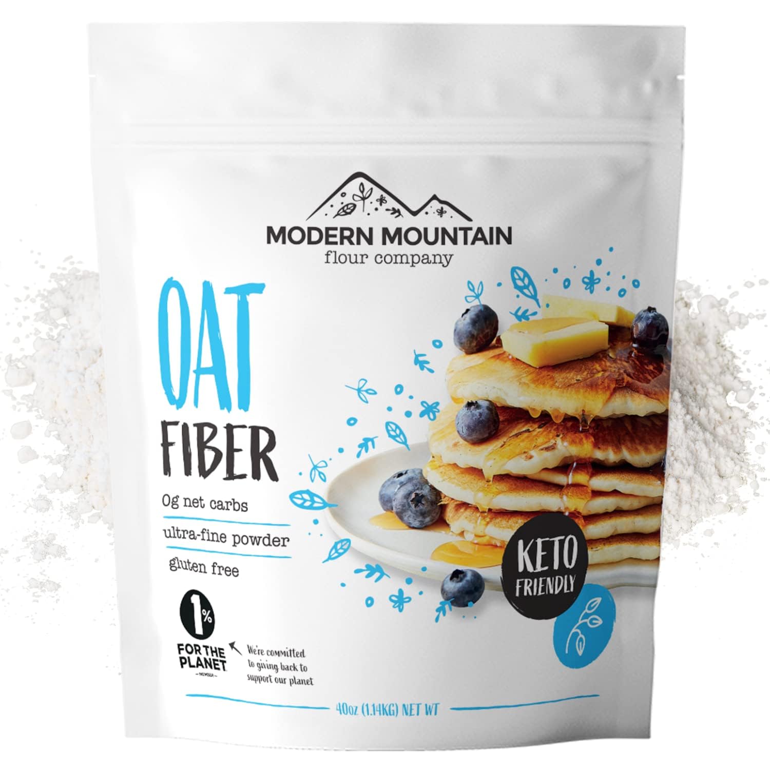 Oat Fiber (2.5 lb) For Baking Low Carb and Keto, 0g Net Carbs, Keto Friendly, Essential for Low-Carb