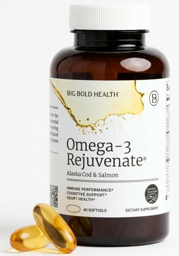 BIG BOLD HEALTH Omega-3 Rejuvenate Wild Alaskan Fish Oil Supplement with PRMs ⎹ EPA, DHA, & DPA
