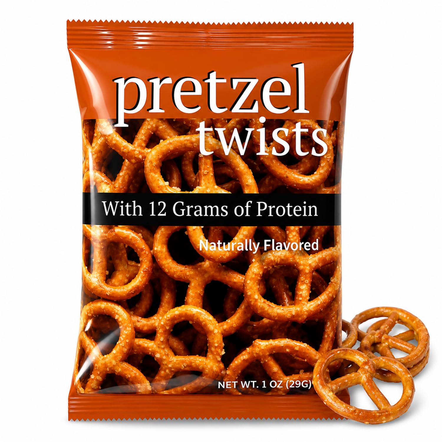High Protein Pretzel Twists, 12g Protein, 120 Calories, Low Carb Keto Snack, High Fiber, Weight Loss