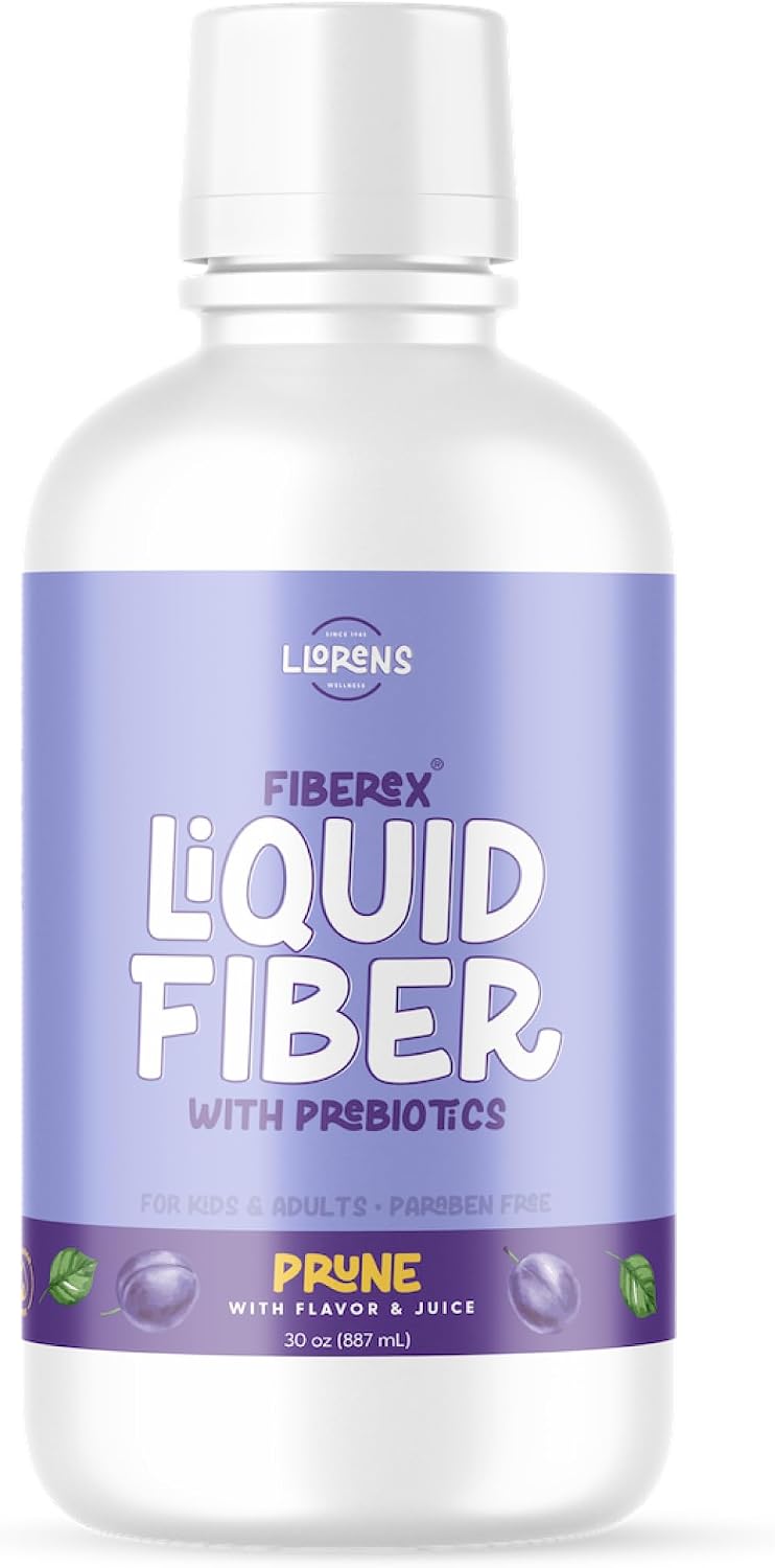 Llorens Wellness Liquid Fiber Supplement, 15g Soluble Dietary Fiber, Sugar Free
