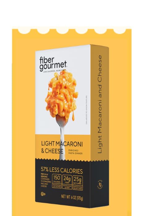 Fiber Gourmet Light macaroni &amp;amp;amp; cheese, light pasta, diet pastas