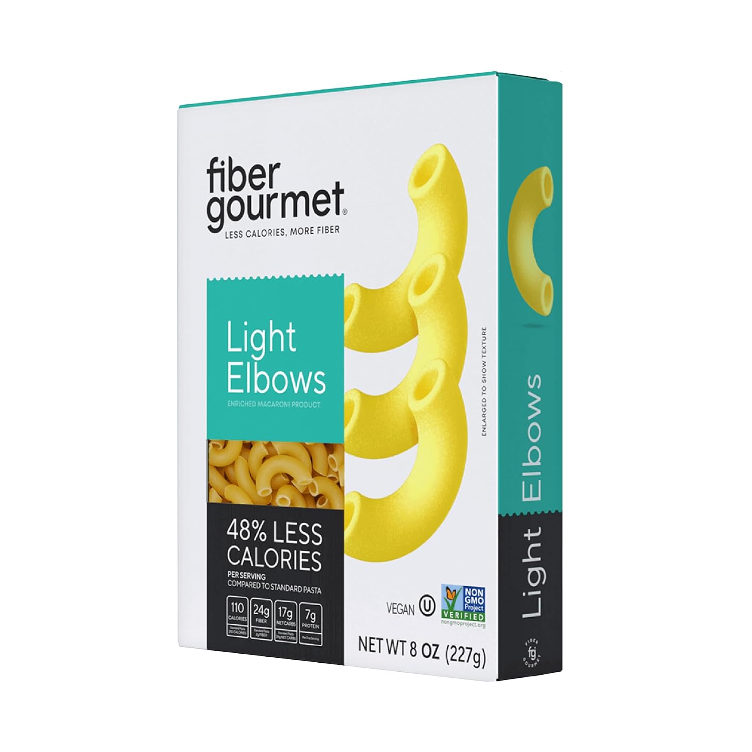 Fiber Gourmet Low Net Carb Pasta Elbow Macaroni – 1 Pack