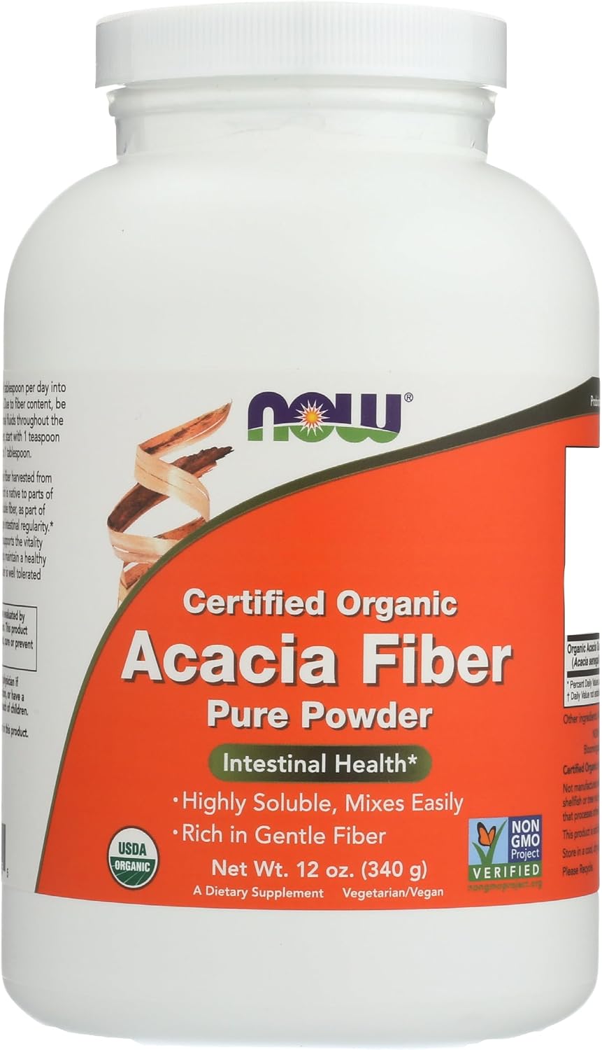 NOW Foods – Acacia Fiber Organic Powder – 12 oz