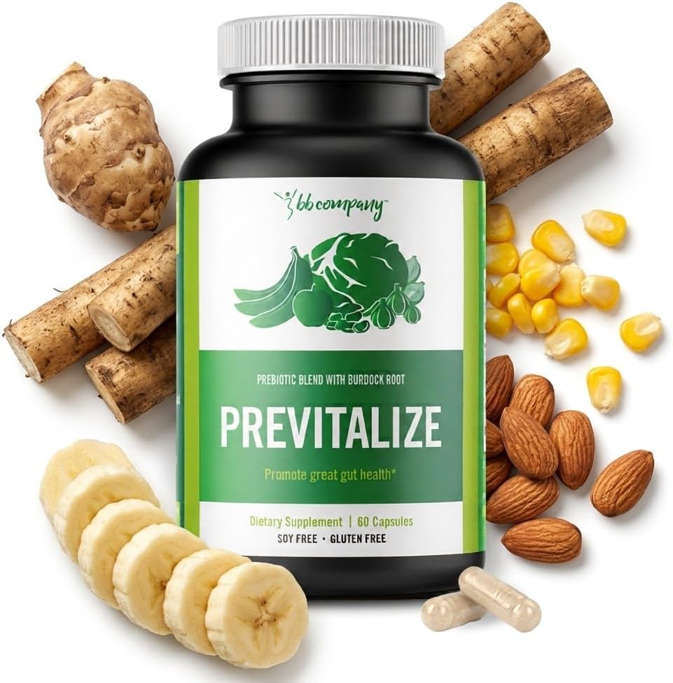 BB Company Previtalize | Prebiotics for Women, Prebiotic Fiber for Gut Health, Digestive Health | Food