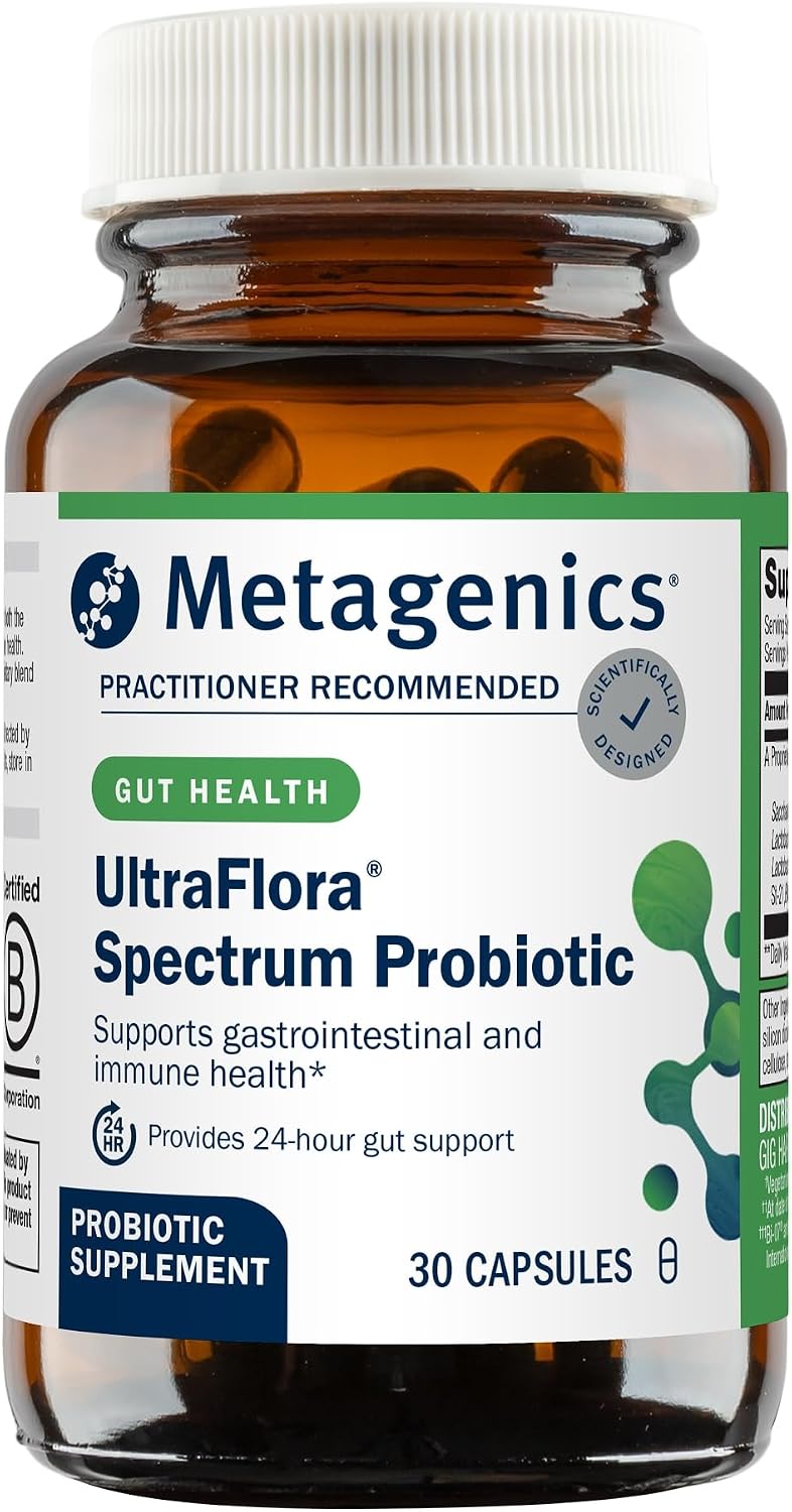 Metagenics UltraFlora Spectrum Shelf-Stable Probiotic, 30 Capsules