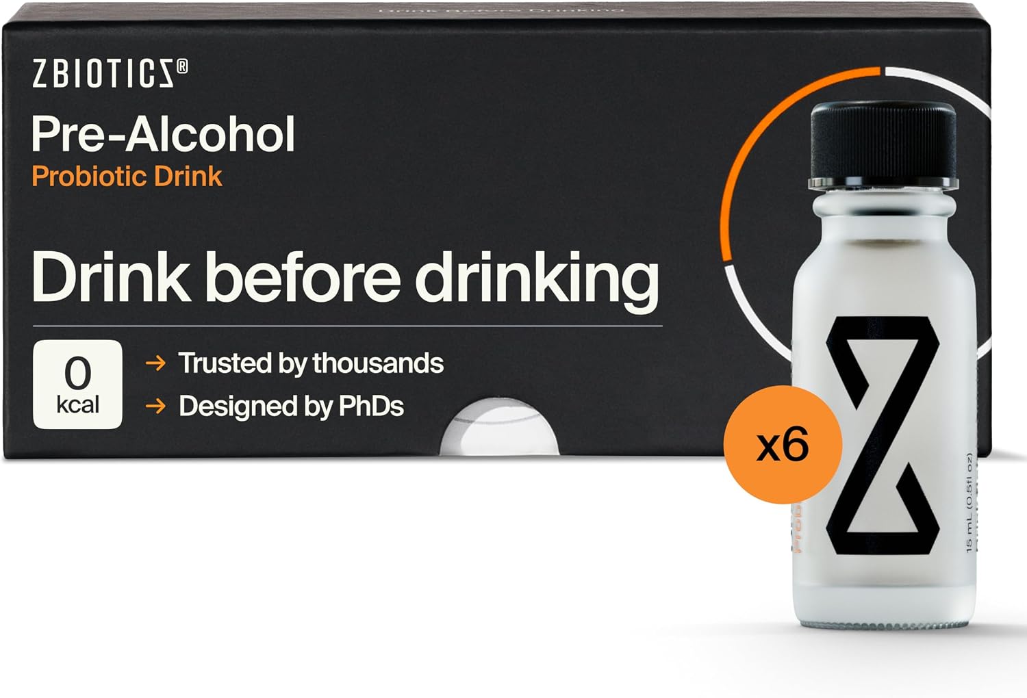 ZBiotics Pre-Alcohol Probiotic — Drink Responsibly, for an Easier Tomorrow