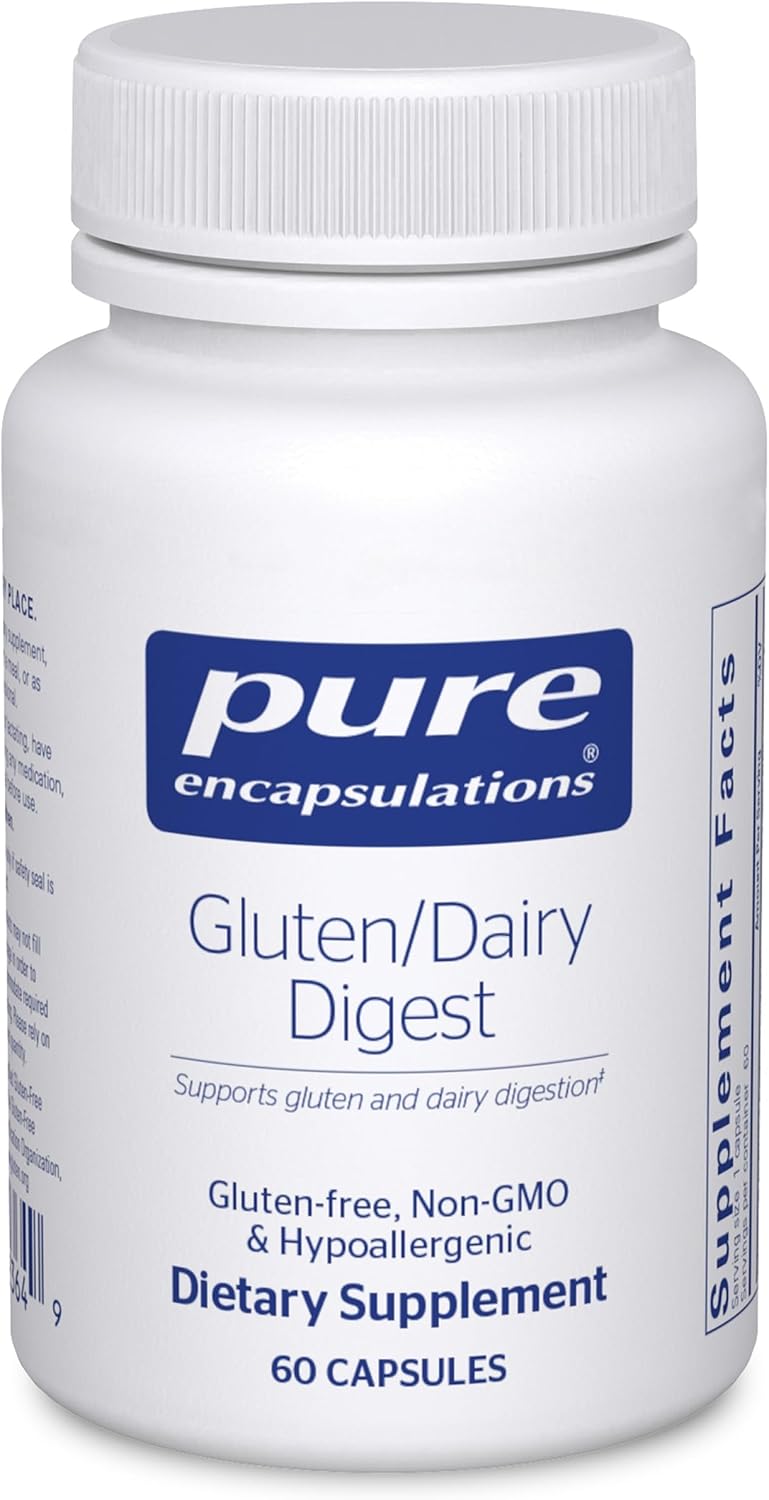 Pure Encapsulations Gluten/Dairy Digest, 60 Capsules