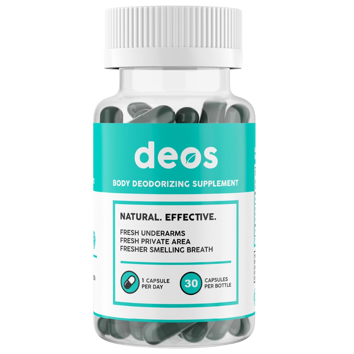 DEOS® Internal Deodorant Supplement [Natural Odor Control] Capsules 30 Pcs