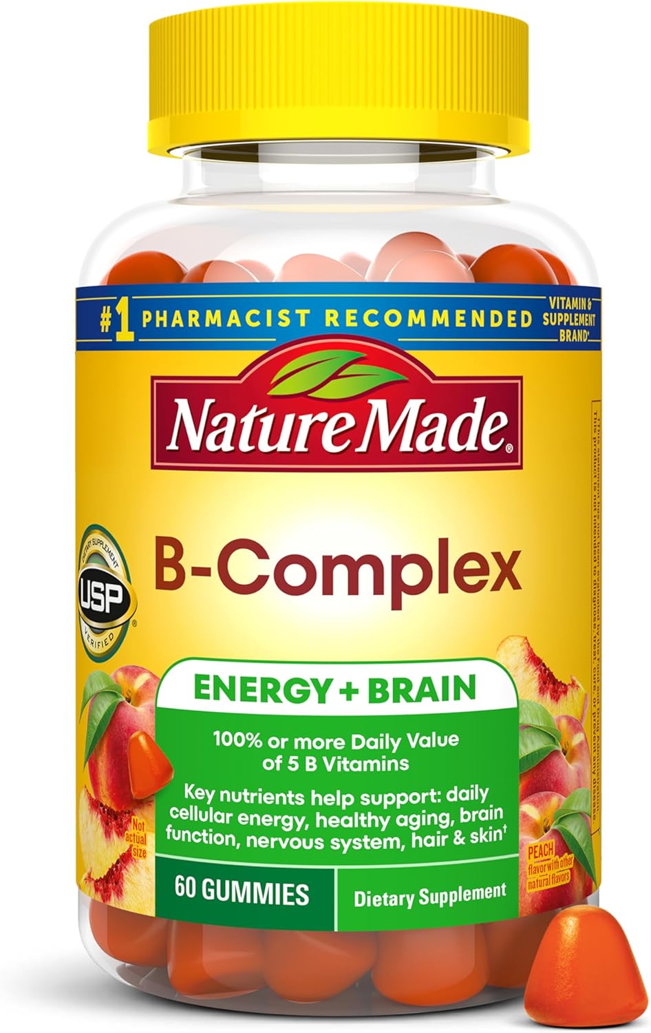 Nature Made Vitamin B Complex Gummies, 60 Pectin Based Gummies
