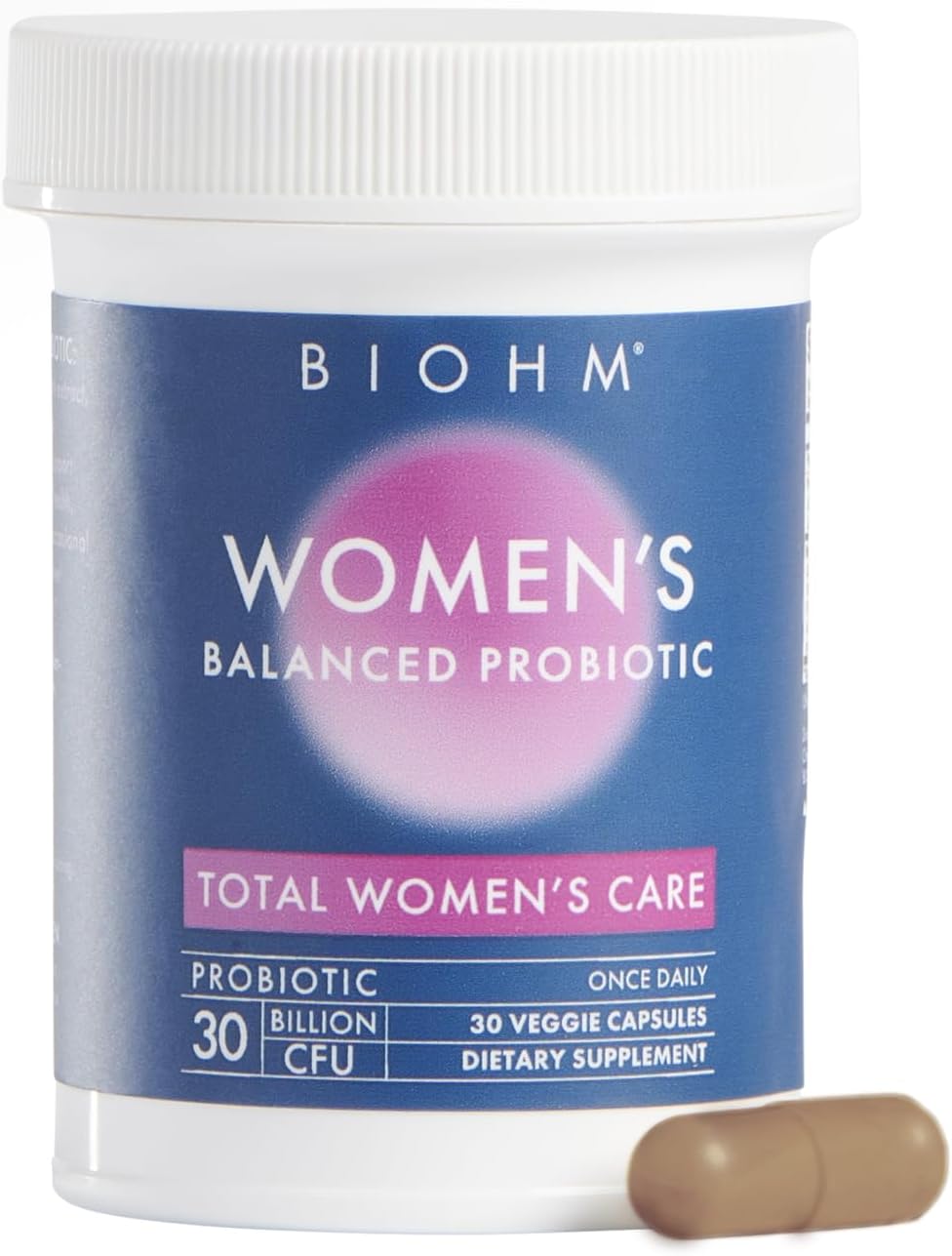 BIOHM Probiotics for Women, 30 Billion CFU, 9 Strains (30 Count) Helps Support Total Gut Health, Digestive