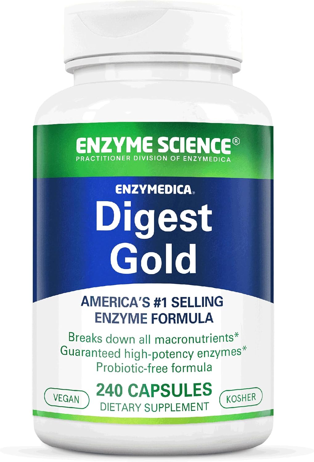 Enzyme Science Digest Gold Maximum Strength, ATPro Energy Support, 240 Caps