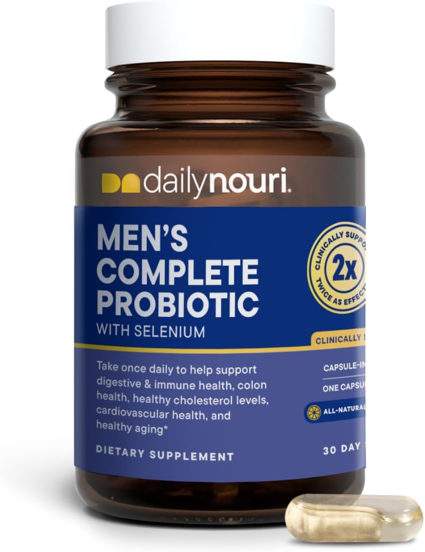 Daily Nouri Probiotics for Men | Gut Health, Hormone + Vitality Support