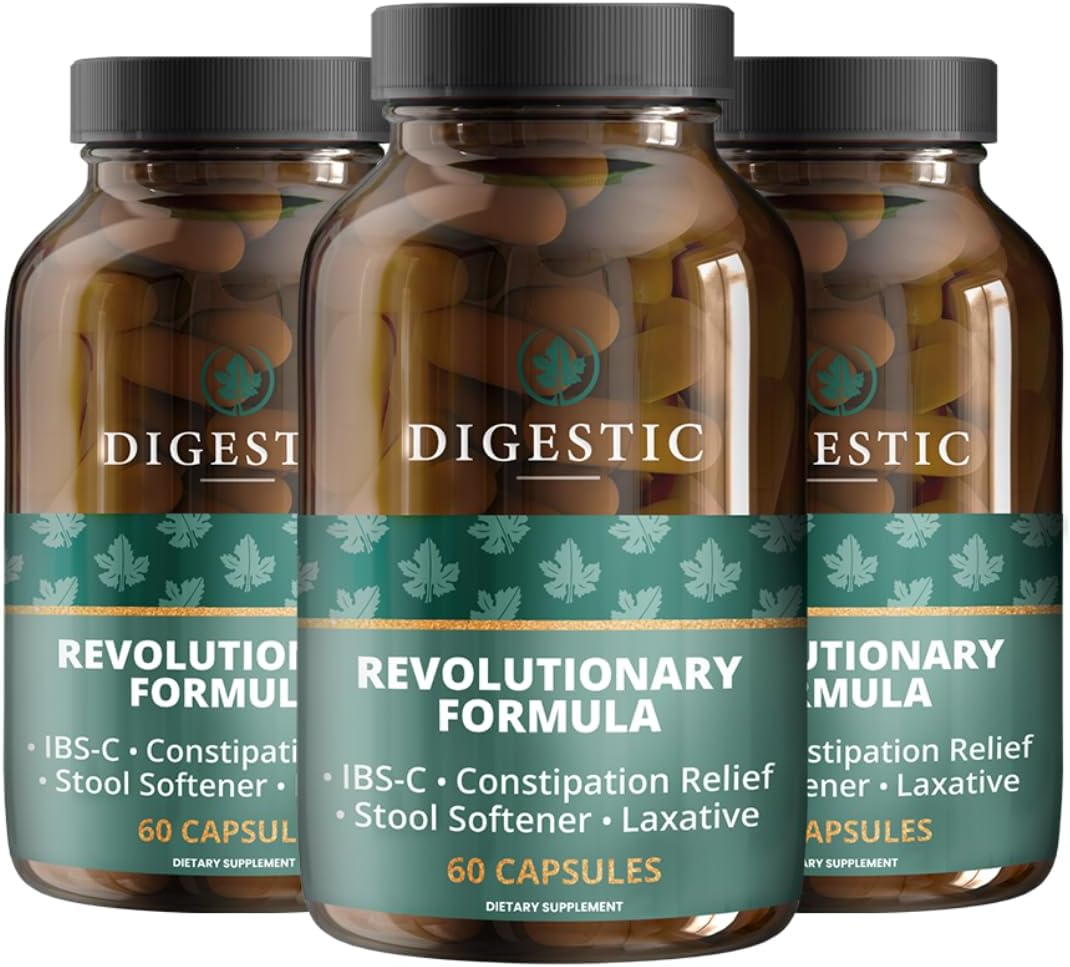 Digestic – Laxative for Constipation Relief, Stool Softener for IBS Severe and Strong Constipation
