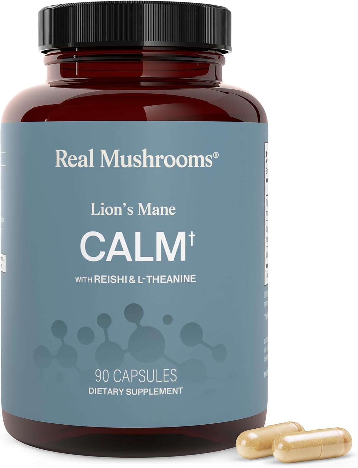 Real Mushrooms Calm Formula with Lion’s Mane & Reishi, 90ct