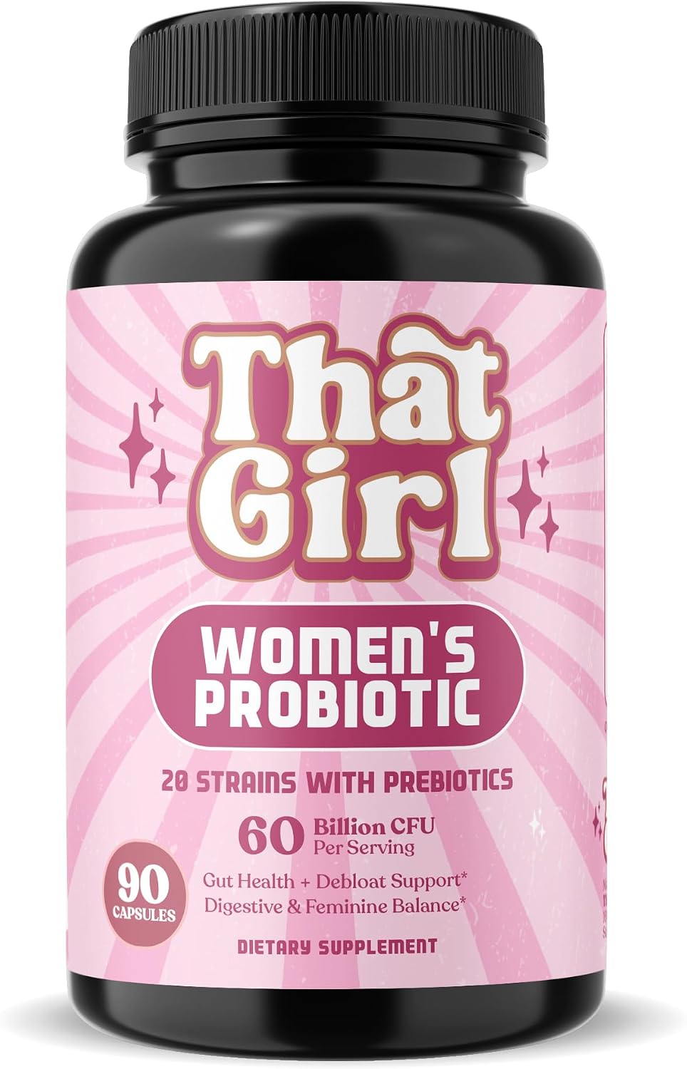 That Girl Women’s Probiotic 60 Billion CFU with Prebiotics, 90 Capsules