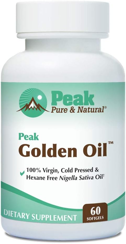 Peak Golden Oil, Organic Black Seed Oil Supplement, 30 Servings