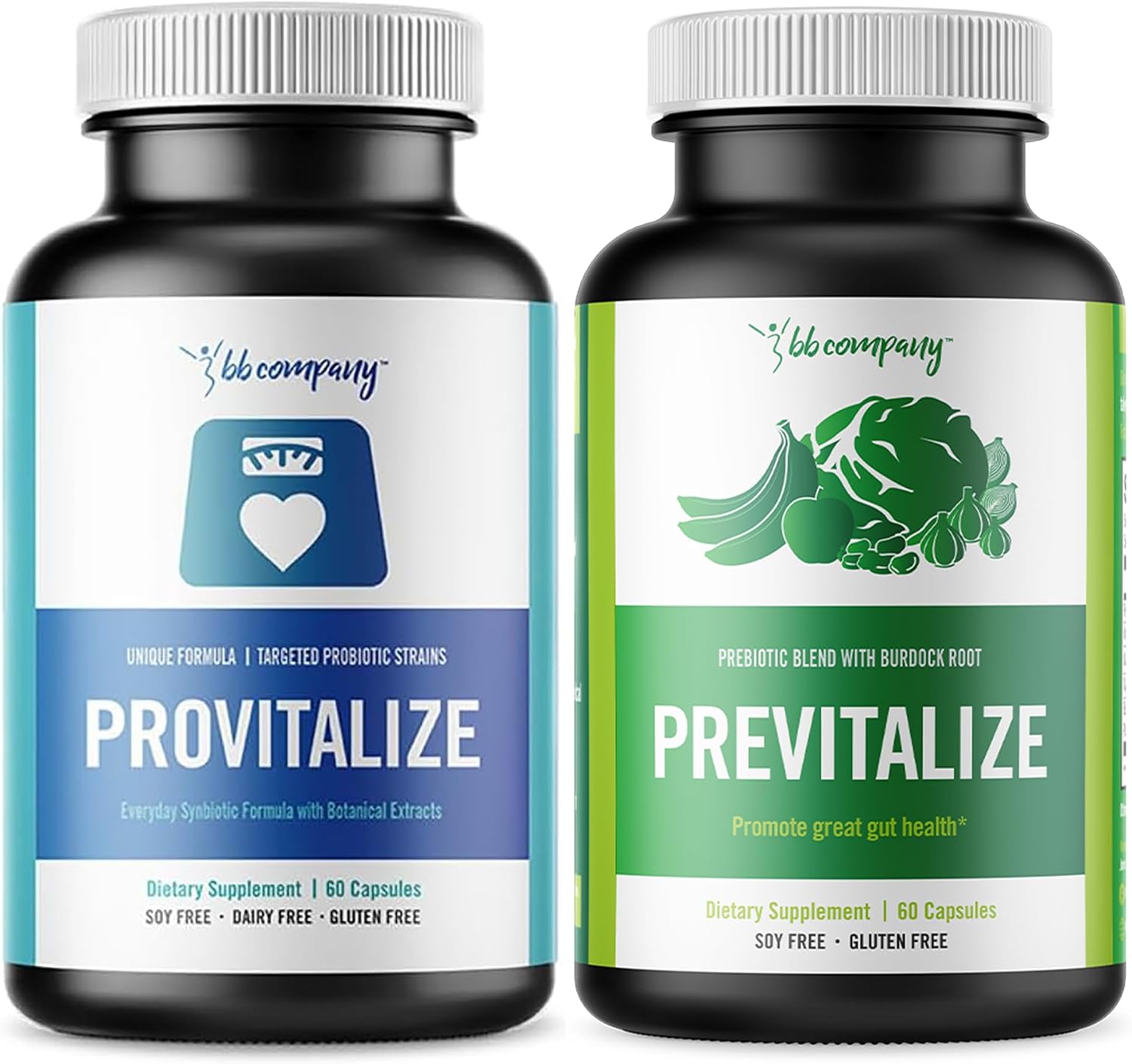 BB Company Slim Gut Bundle | Menopause Prebiotics and Probiotics for Women | Gut Vitamins for Digestive