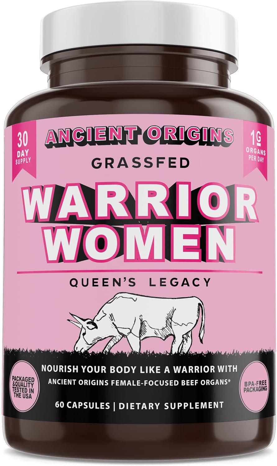 Ancient Origins Grass Fed Beef Organ Supplement for Women, 500 mg, 60 capsules