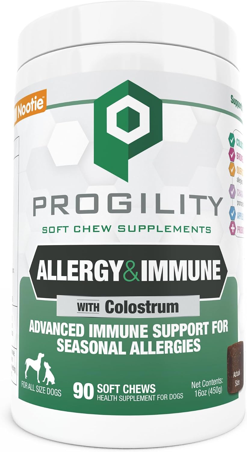Progility Allergy & Immune Supplement for Dogs – Advanced Daily Immune System & Seasonal