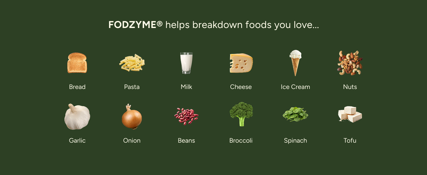 digestive enzyme, digestion support, FODMAP