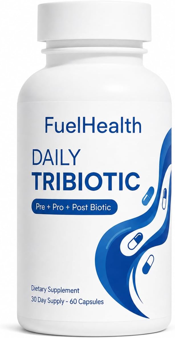 Daily Tribiotic, 60 Count, Prebiotic Probiotic Postbiotic with Tributyrin