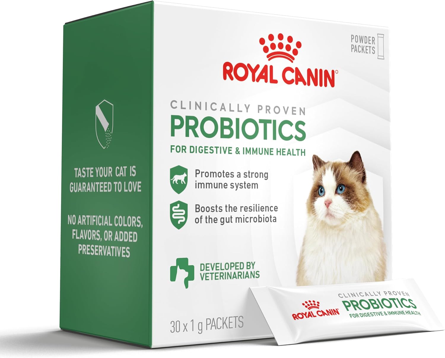 Royal Canin Probiotics for Cats Digestive and Immune Health Powder Supplement for Cats of All Ages, 30