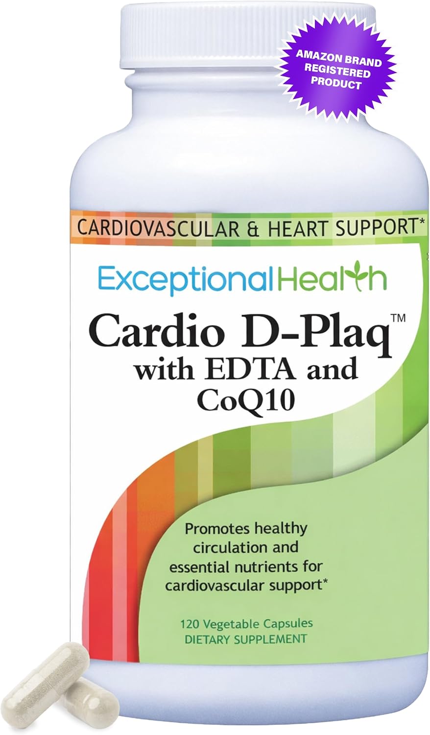 Cardio D-Plaq Cardiovascular Supplement, 120 Vegetable Capsules