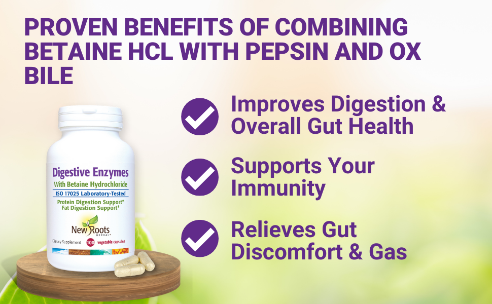 Proven Benefits of Combining Betaine HCL with Pepsin and Ox Bile