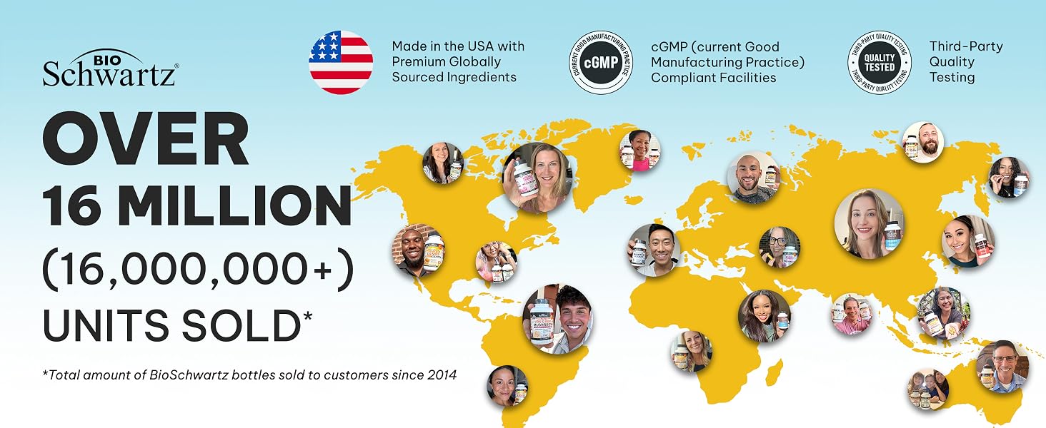 Made in the USA with Globally Sourced Ingredients