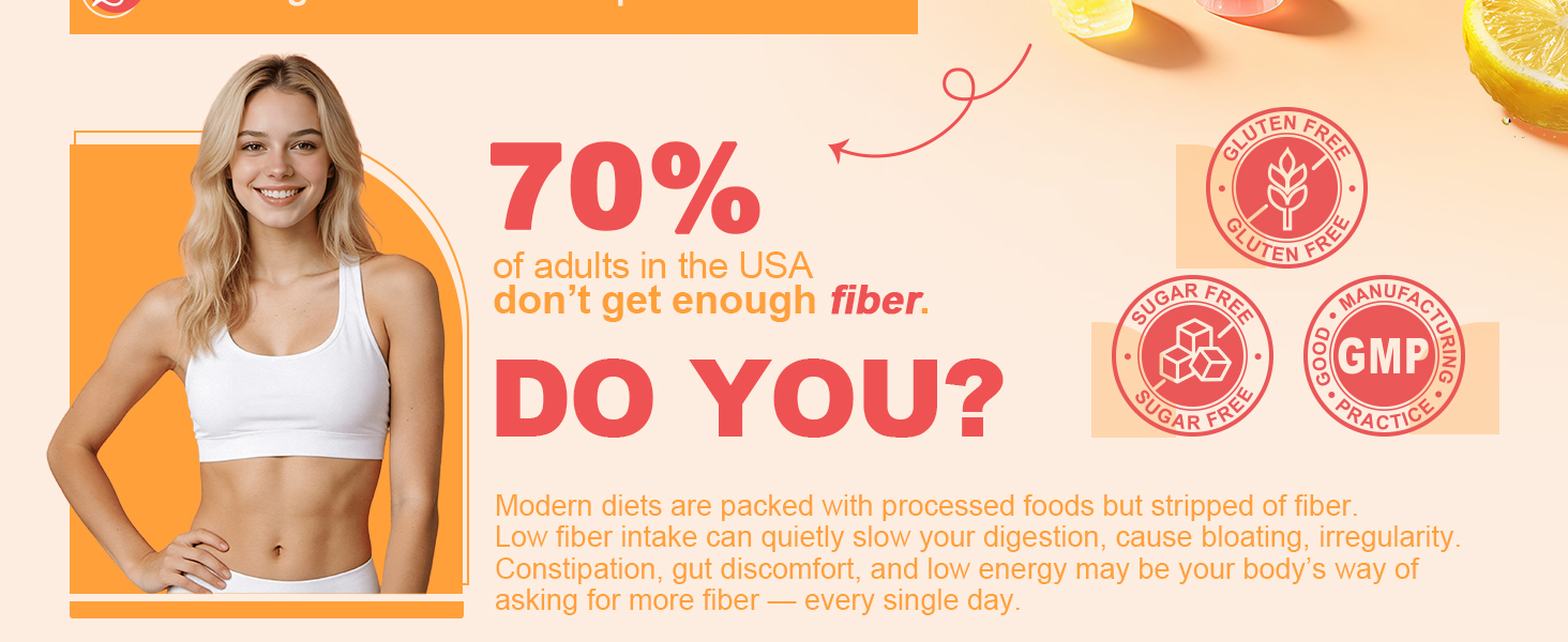 10g Fiber Gummies for Adults