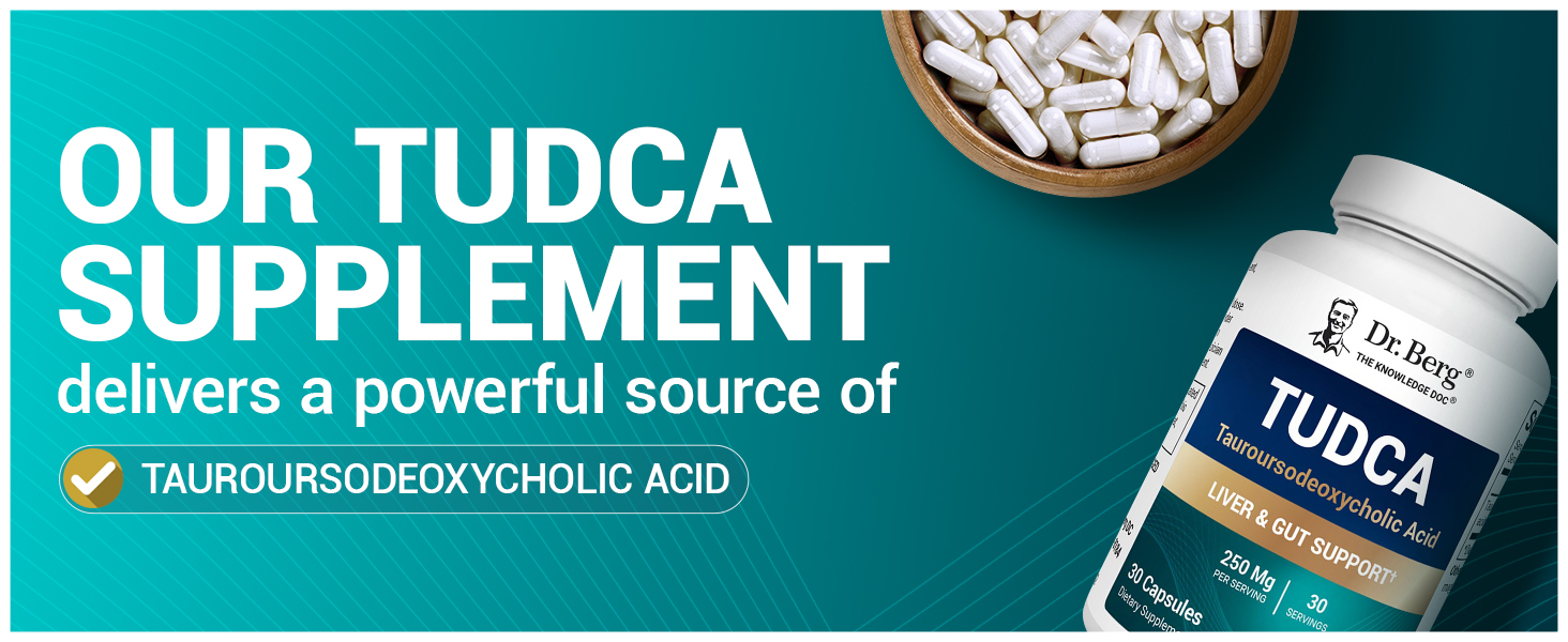 Dr. Berg TUDCA Supplement Premium A+ Content gut health liver health liver function digestion