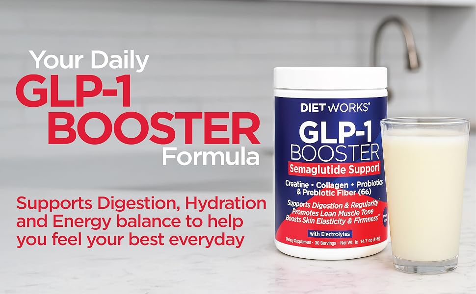 Dietworks GLP-1 Booster glp-1 powder glp1 supplement weight supplement creatine powder for women