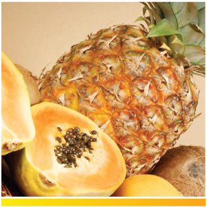 pineapple + papaya