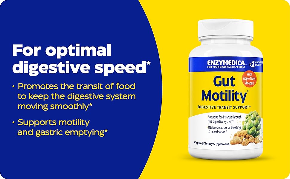 For optimal digestive speed* Supports motility and gastric emptying*
