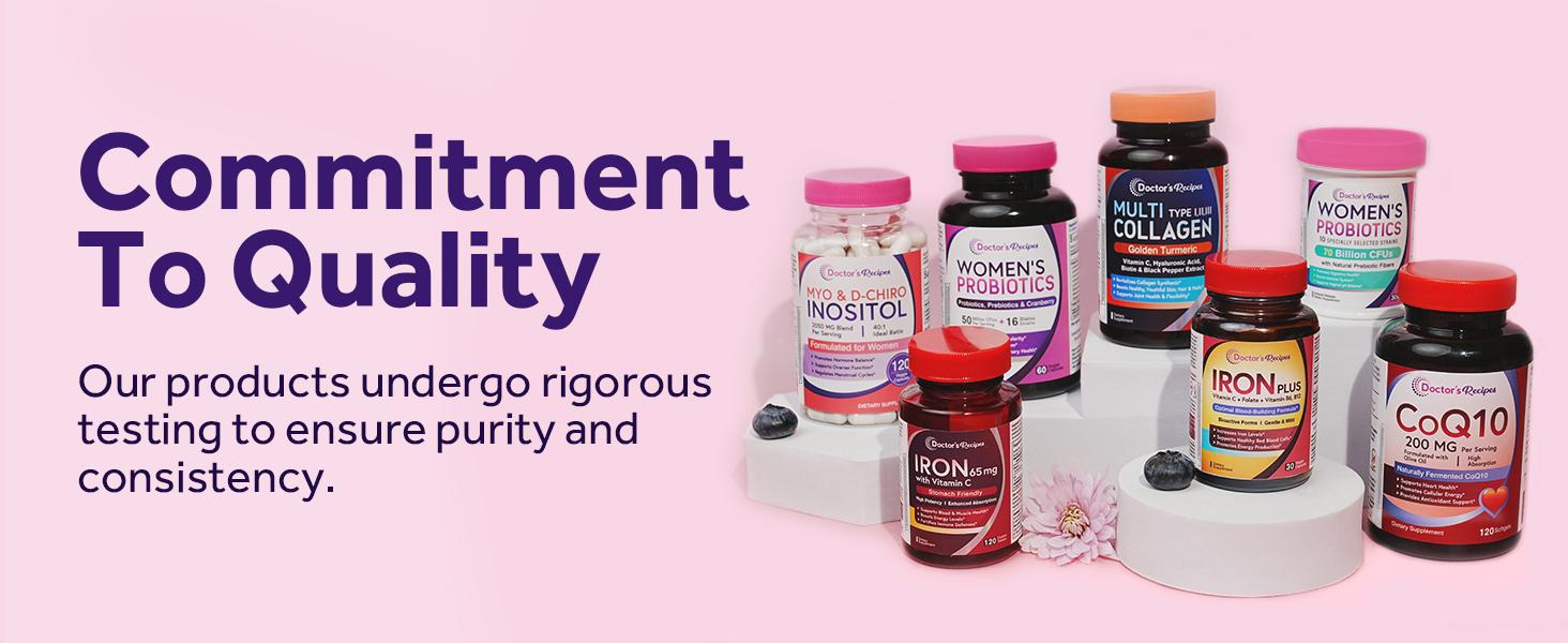 Doctor's Recipes Probiotics for Women is with high quality, purity and potency.