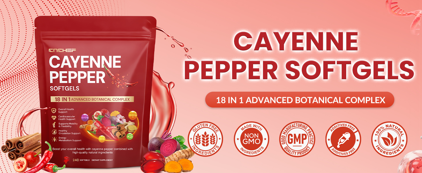 cayenne pepper softgels supplements