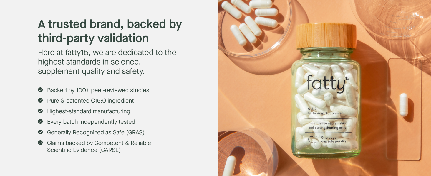 Backed by 100+ peer-reviewed studies, highest-standard manufacturing, GRAS
