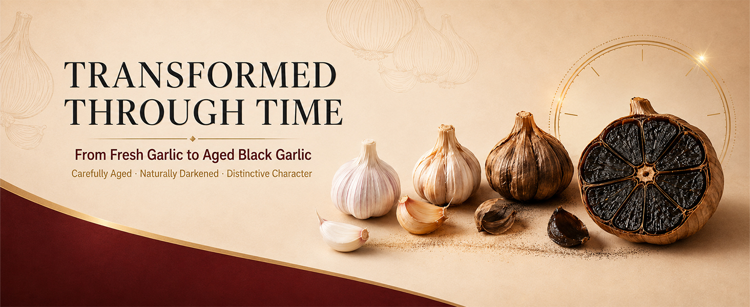 fermented black garlic