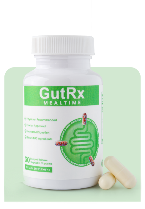 GutRx Mealtime in a light green background