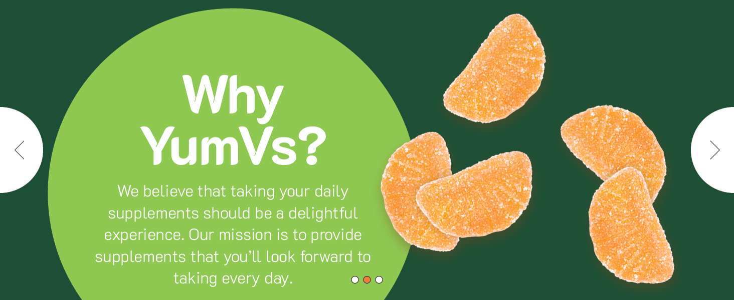 Yum Vs daily supplements vitamins gummies