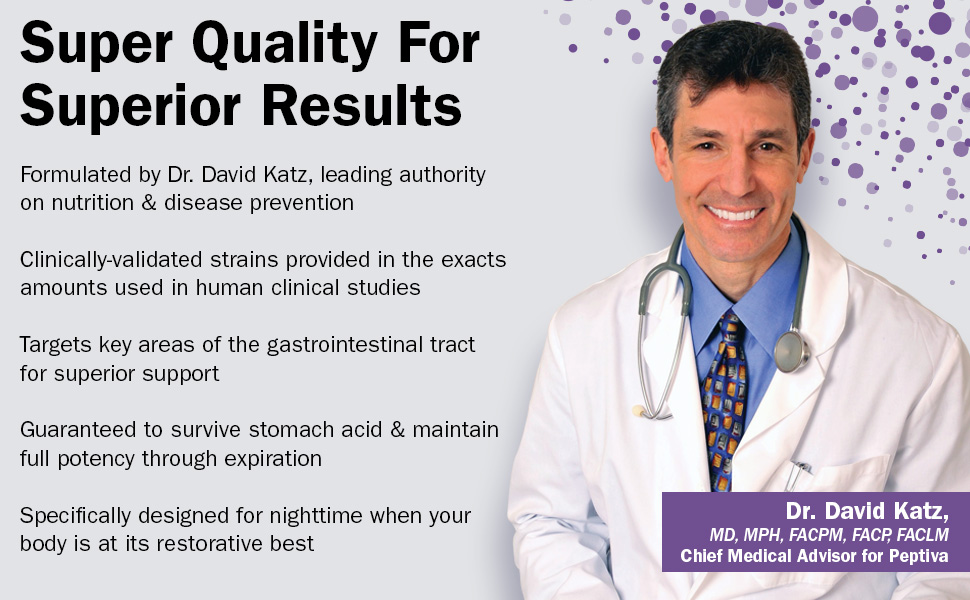 Peptiva PM Probiotic and Sleep Support Gut Health