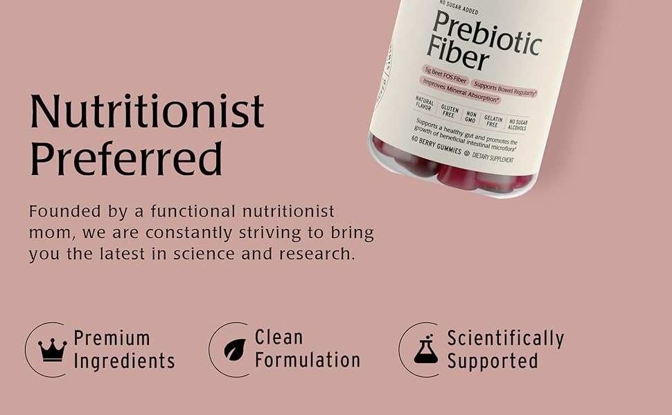 Nutritionist and mom preferred premium ingredients clean formulation