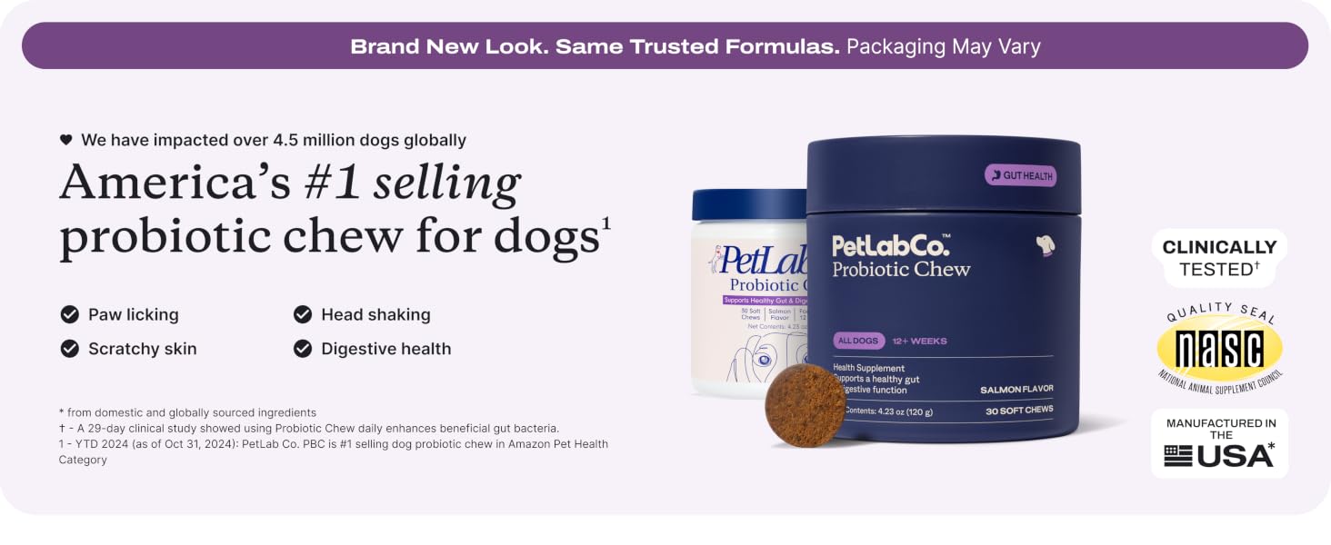 PetLab Co. Probiotic Chews - Brand new look coming soon, packaging may vary