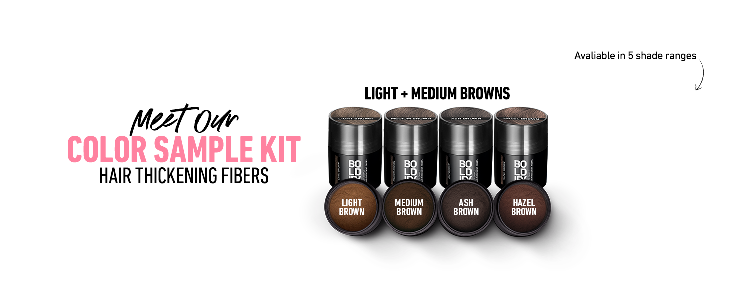 CSK Hair Thickening Fibers - Light + Medium Browns