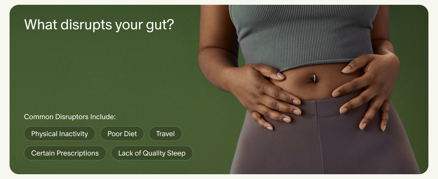 Common disruptors include physical inactivity, poor diet, travel, lack of sleep