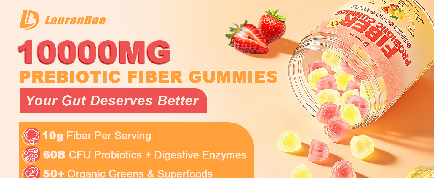 10g Fiber Gummies for Adults