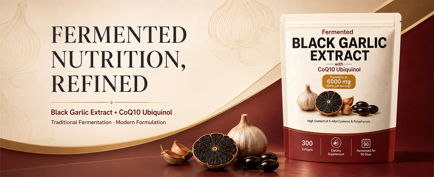 fermented black garlic