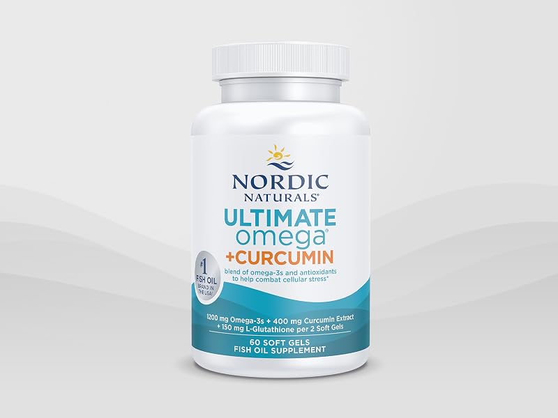 Ultimate Omega Curcumin, 1200 mg omega-3s, 400 mg curcumin, 60 count